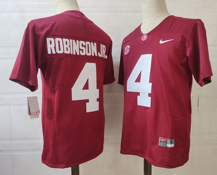 Men Alabama Crimson Tide 4 Robinson jr Red 2024 Nike Vapor NCAA Jersey